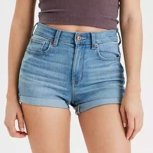 AE Ne(x)t Level Super High-Waisted Denim Short Short
